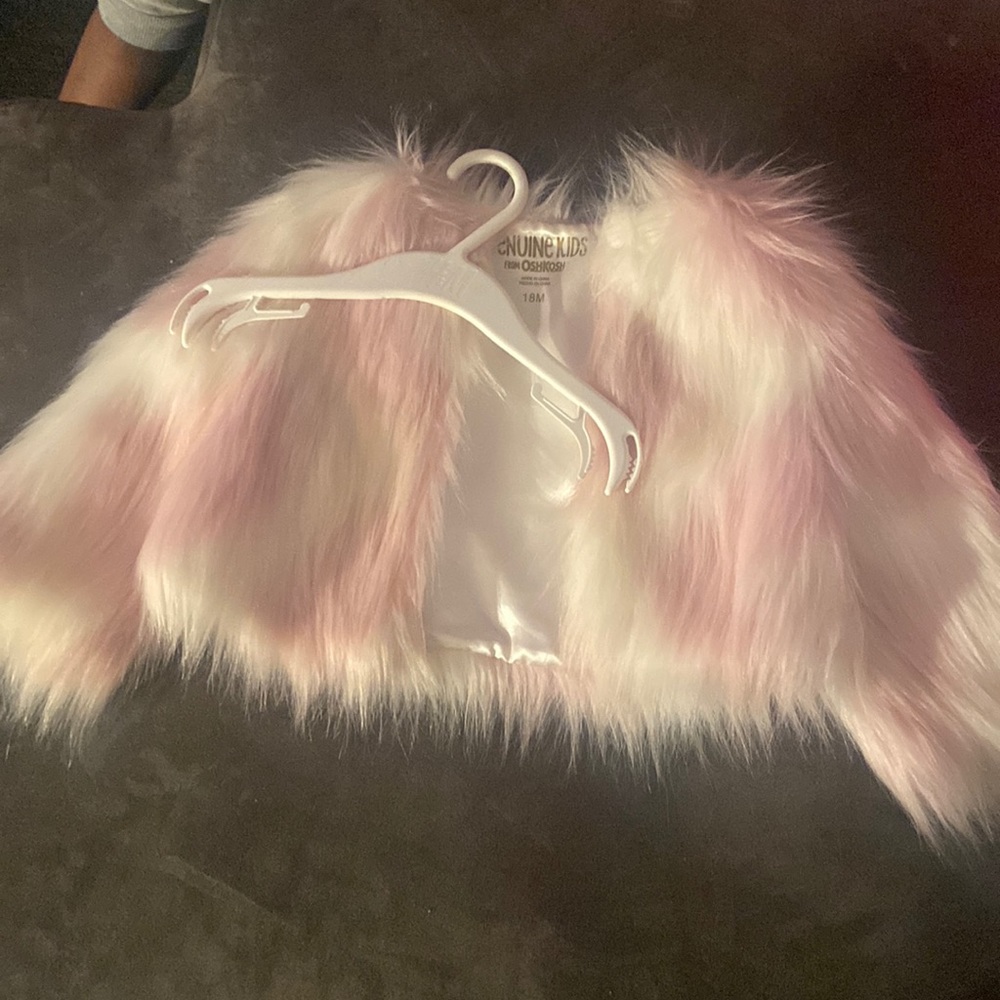 Oshkosh baby fur jacket